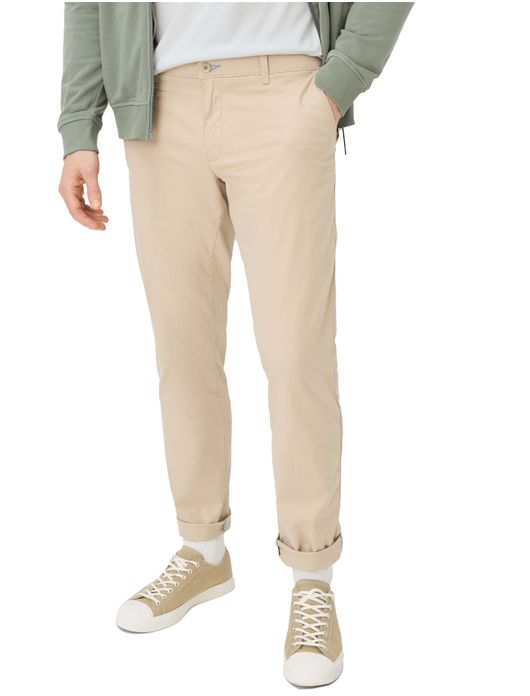 Brax pantalon beige effen katoen