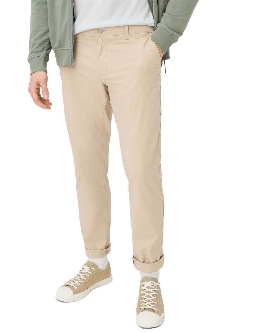 Brax pantalon flatfront beige katoen normale fit