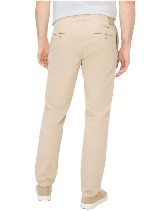 Brax pantalon beige effen katoen