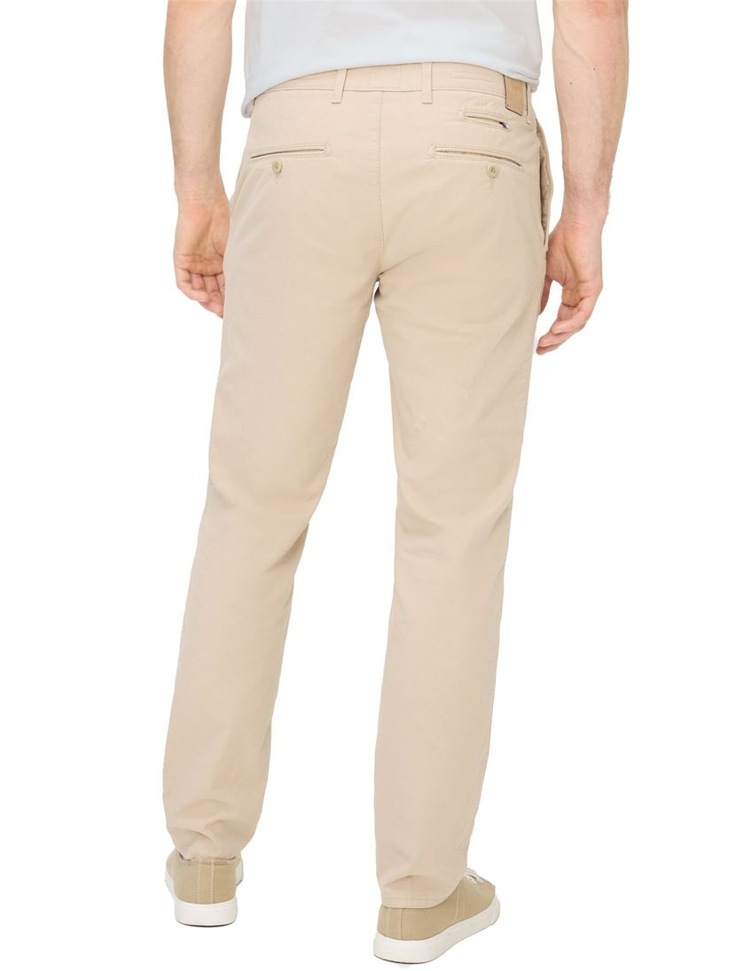 Brax pantalon flatfront beige katoen normale fit