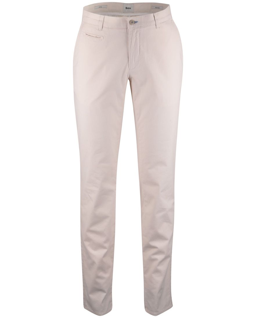 Beige pantalon chino Brax Fabio wijde fit