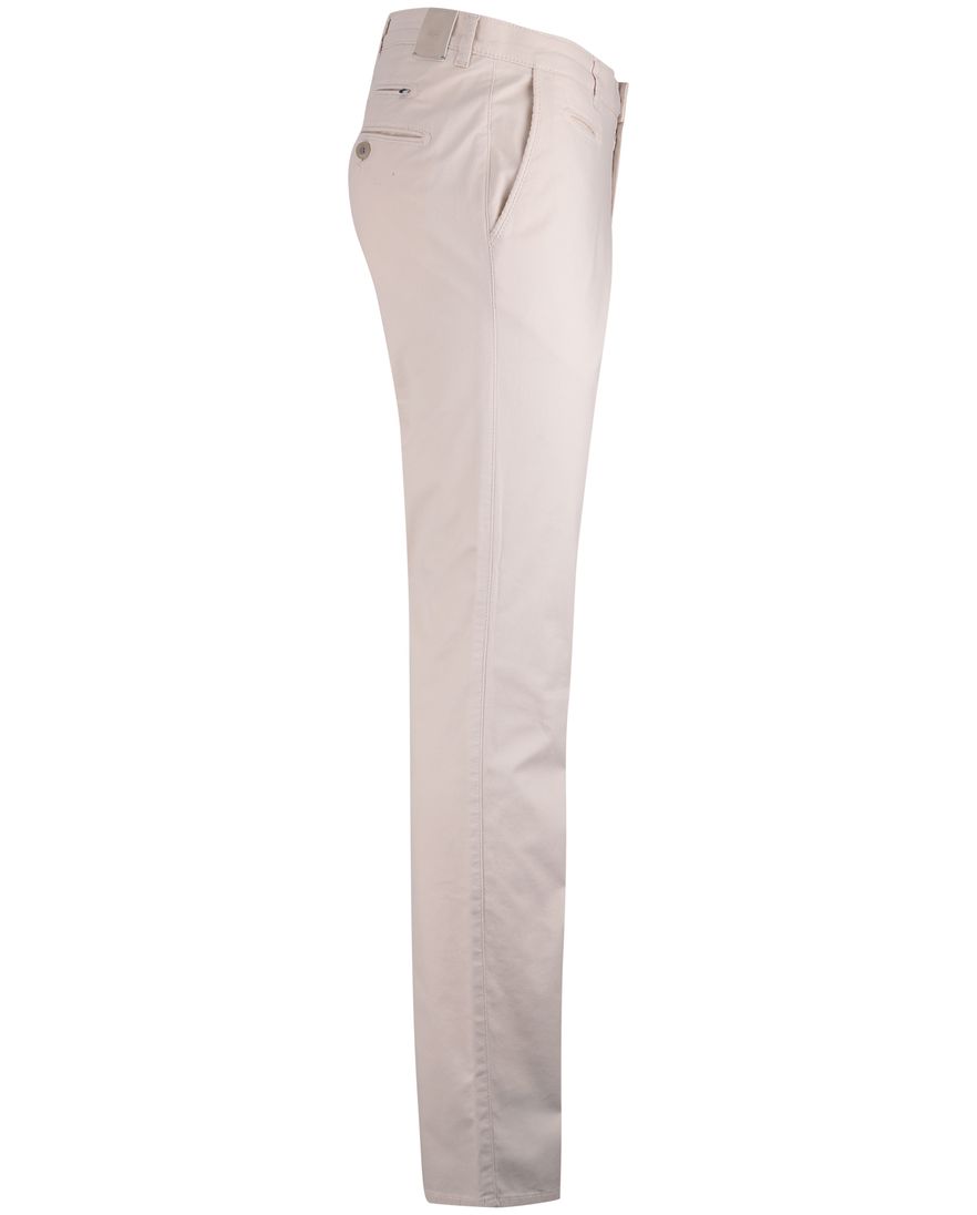 Beige pantalon chino Brax Fabio wijde fit