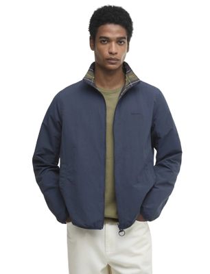 Barbour zomerjas Barbour donkerblauw reversible geruit waterafstotend