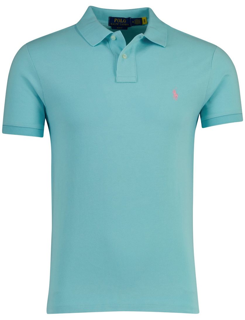 Poloshirt lichtblauw Polo Ralph Lauren classics pique