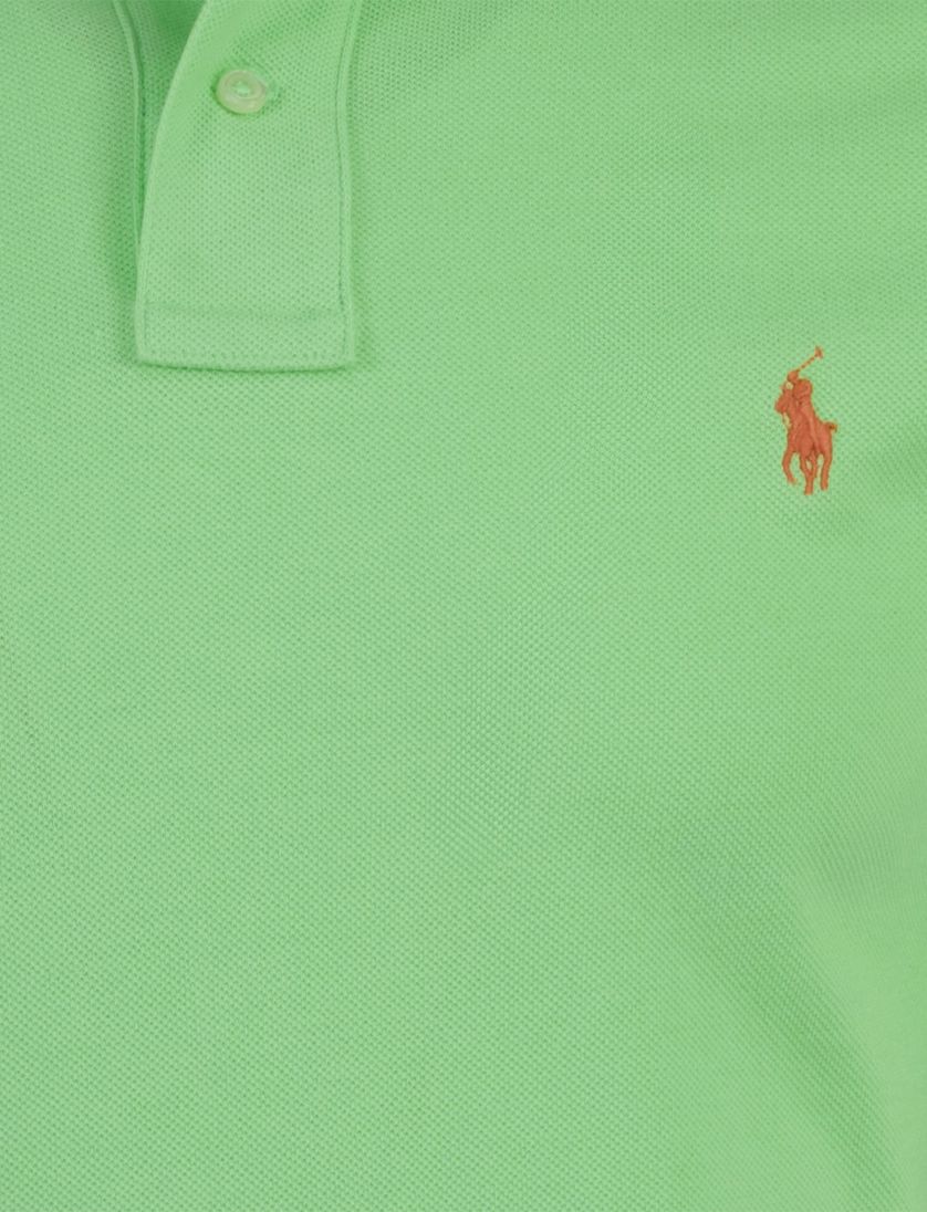 Poloshirt lichtgroen Polo Ralph Lauren classics slim fit