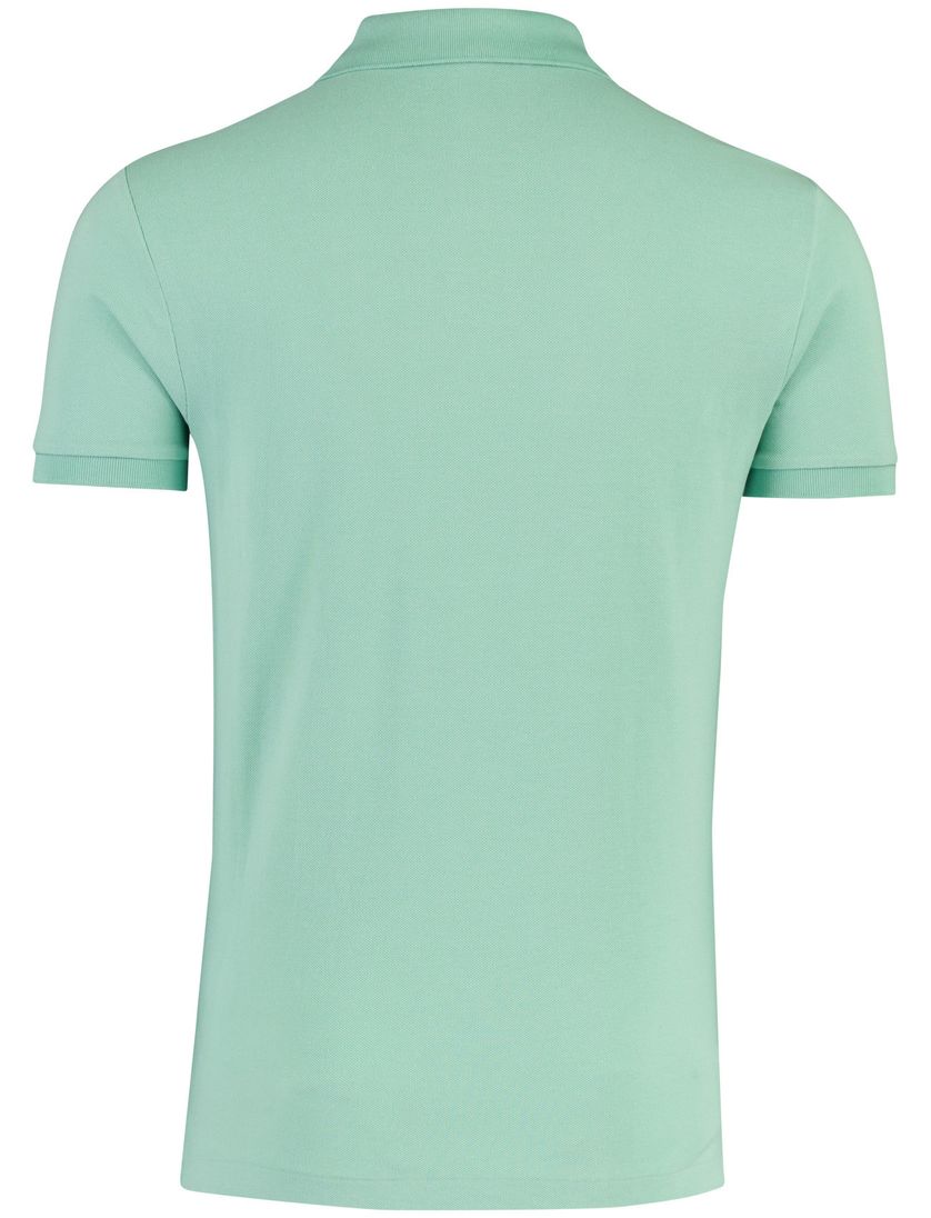poloshirt Ralph Lauren korte mouw groen slim fit 2 knopen