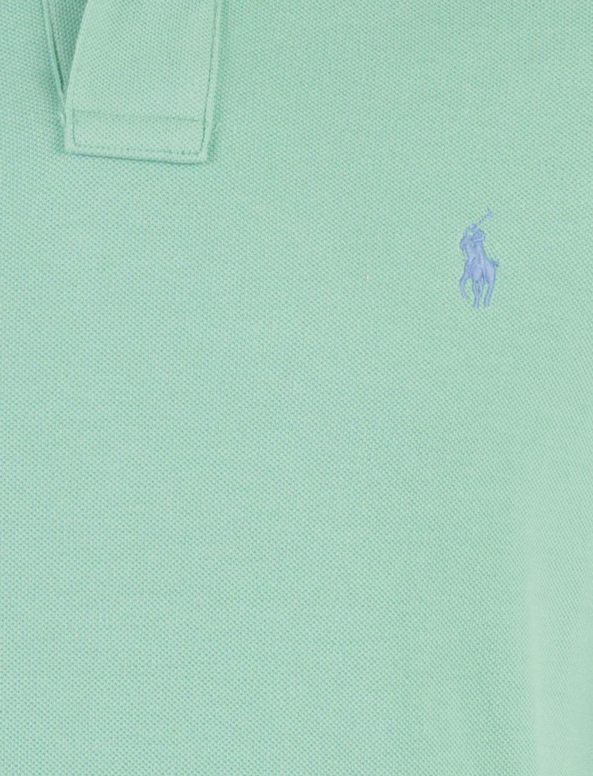 poloshirt Ralph Lauren korte mouw groen slim fit 2 knopen
