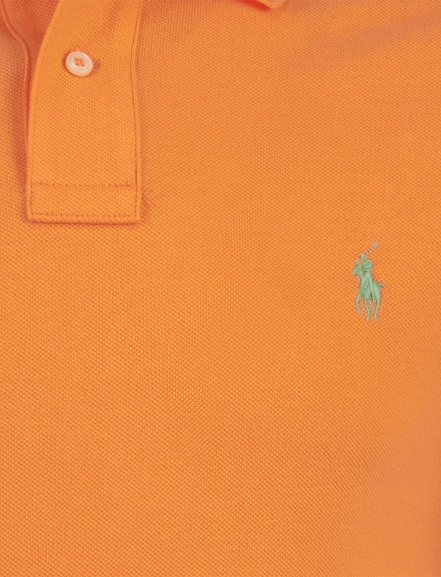Polo Ralph Lauren oranje poloshirt slim fit katoen