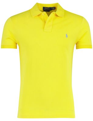 Polo Ralph Lauren Poloshirt Ralph Lauren korte mouw fel geel slim fit