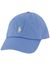 lichtblauwe cap met geel logo Polo Ralph Lauren effen