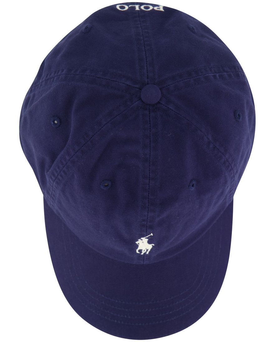 cap navy 100% katoen Polo Ralph Lauren met wit logo