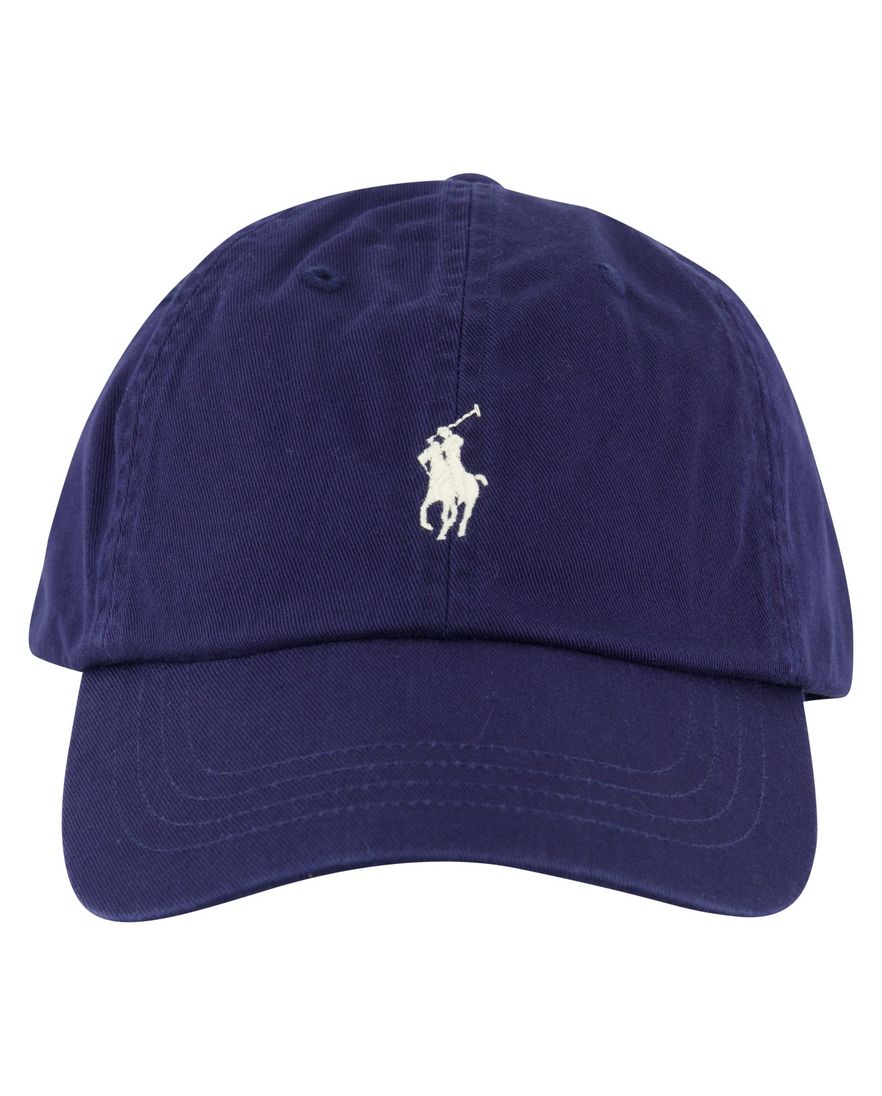 cap navy 100% katoen Polo Ralph Lauren met wit logo