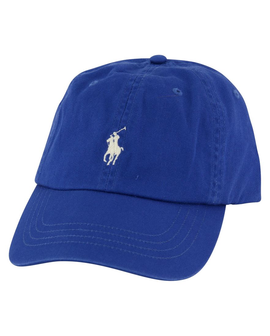 cap kobaltblauw 100% katoen Polo Ralph Lauren met wit logo