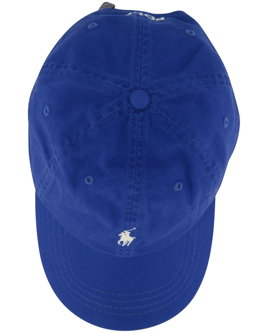 cap kobaltblauw 100% katoen Polo Ralph Lauren met wit logo