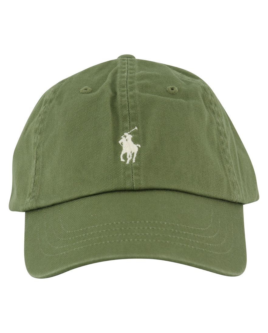 cap groen 100% katoen Polo Ralph Lauren met wit logo
