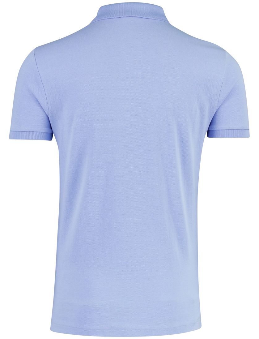 Poloshirt korte mouw Ralph Lauren lichtblauw 2 knopen