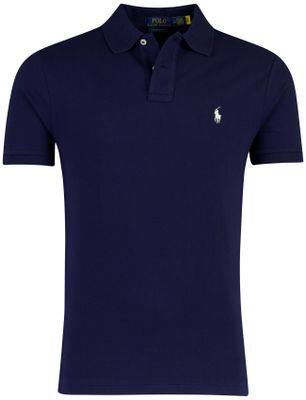 Polo Ralph Lauren poloshirt korte mouw Ralph Lauren navy normale fit 2 knopen