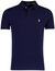 poloshirt korte mouw Ralph Lauren navy normale fit 2 knopen