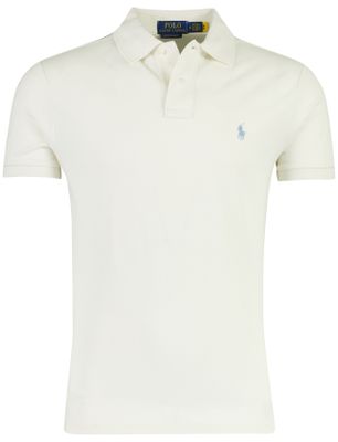 Polo Ralph Lauren poloshirt korte mouw Ralph Lauren creme normale fit katoen