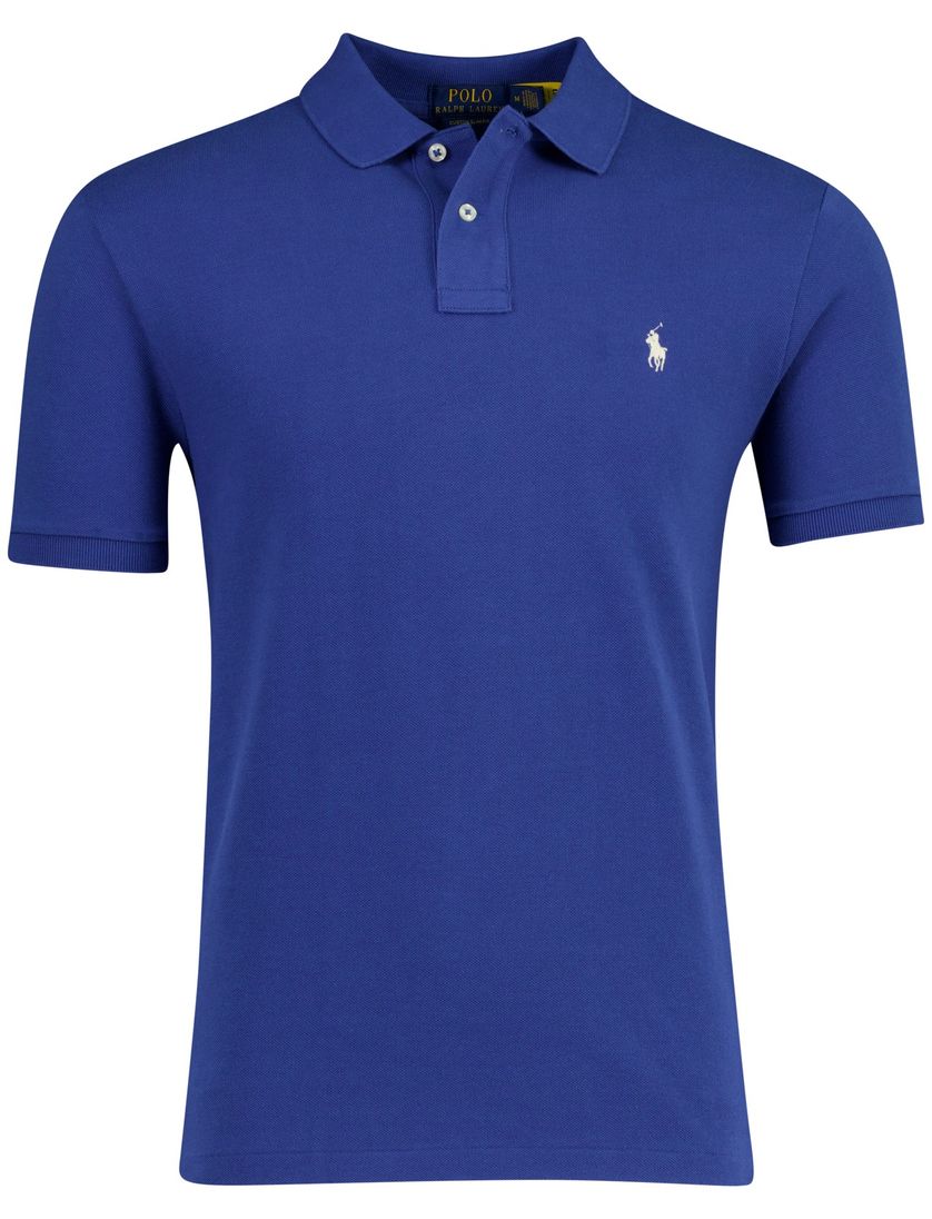 Poloshirt donkerblauw Polo Ralph Lauren met wit paardje