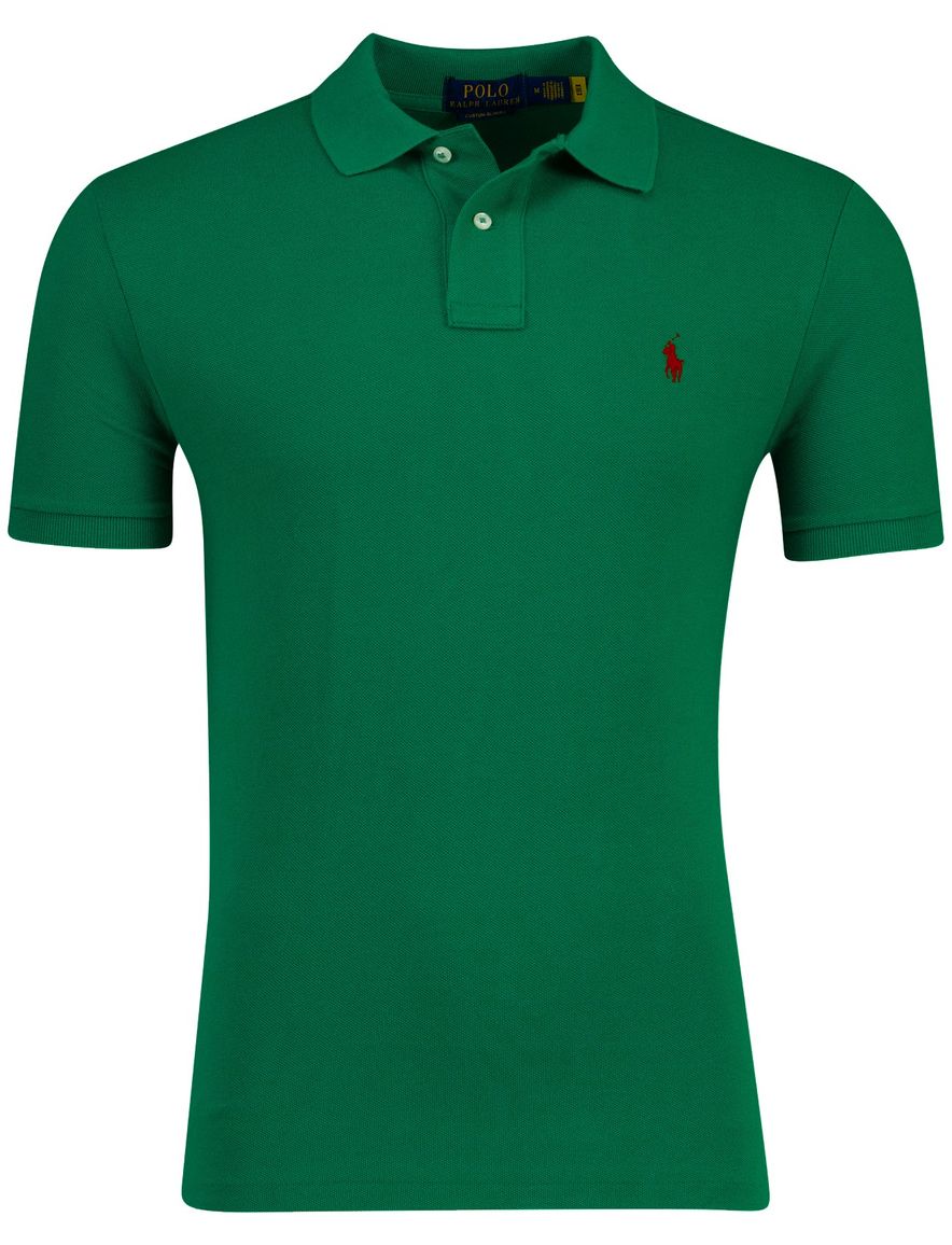 Polo Ralph Lauren groen poloshirt met rood paardje
