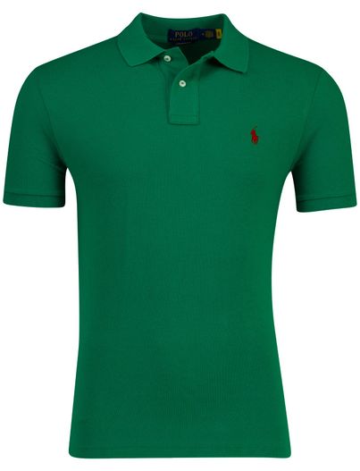 Polo Ralph Lauren Poloshirt groen Polo Ralph Lauren classics met rood paardje