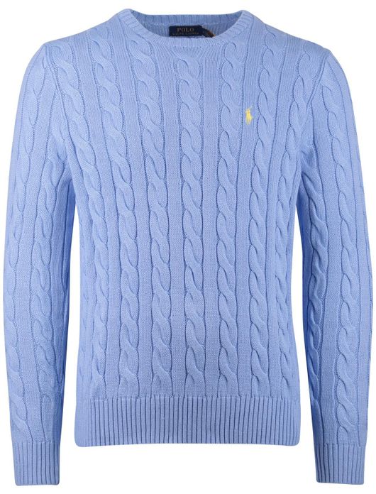 Polo Ralph Lauren kabeltrui blauw normale fit