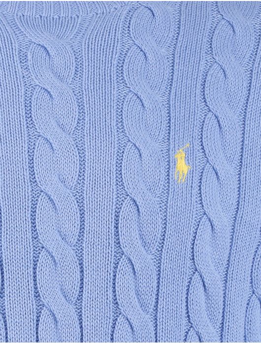 Polo Ralph Lauren kabeltrui blauw normale fit