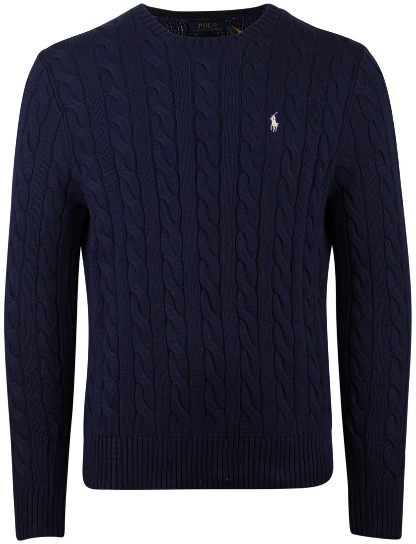 kabeltrui Polo Ralph Lauren navy normale fit