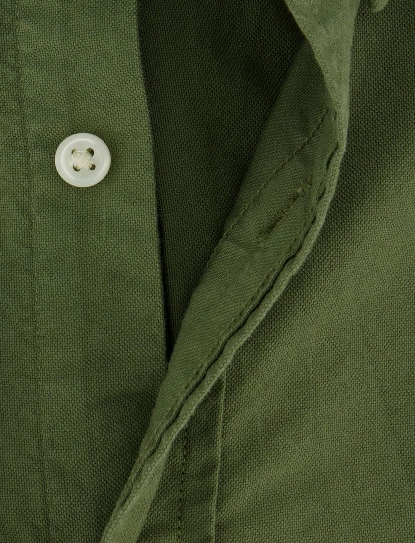 overhemd legergroen Polo Ralph Lauren custom fit button down