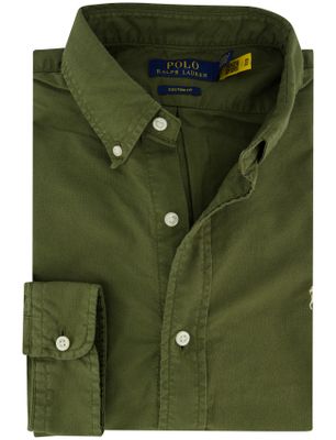 Polo Ralph Lauren Groen overhemd Polo Ralph Lauren custom fit