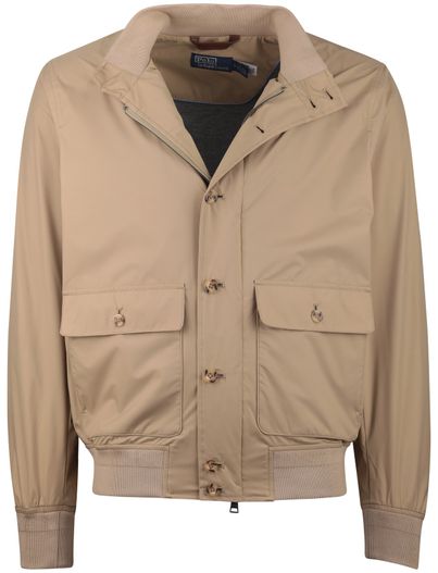 Polo Ralph Lauren Polo Ralph Lauren tussenjas opstaande kraag rits en knopen