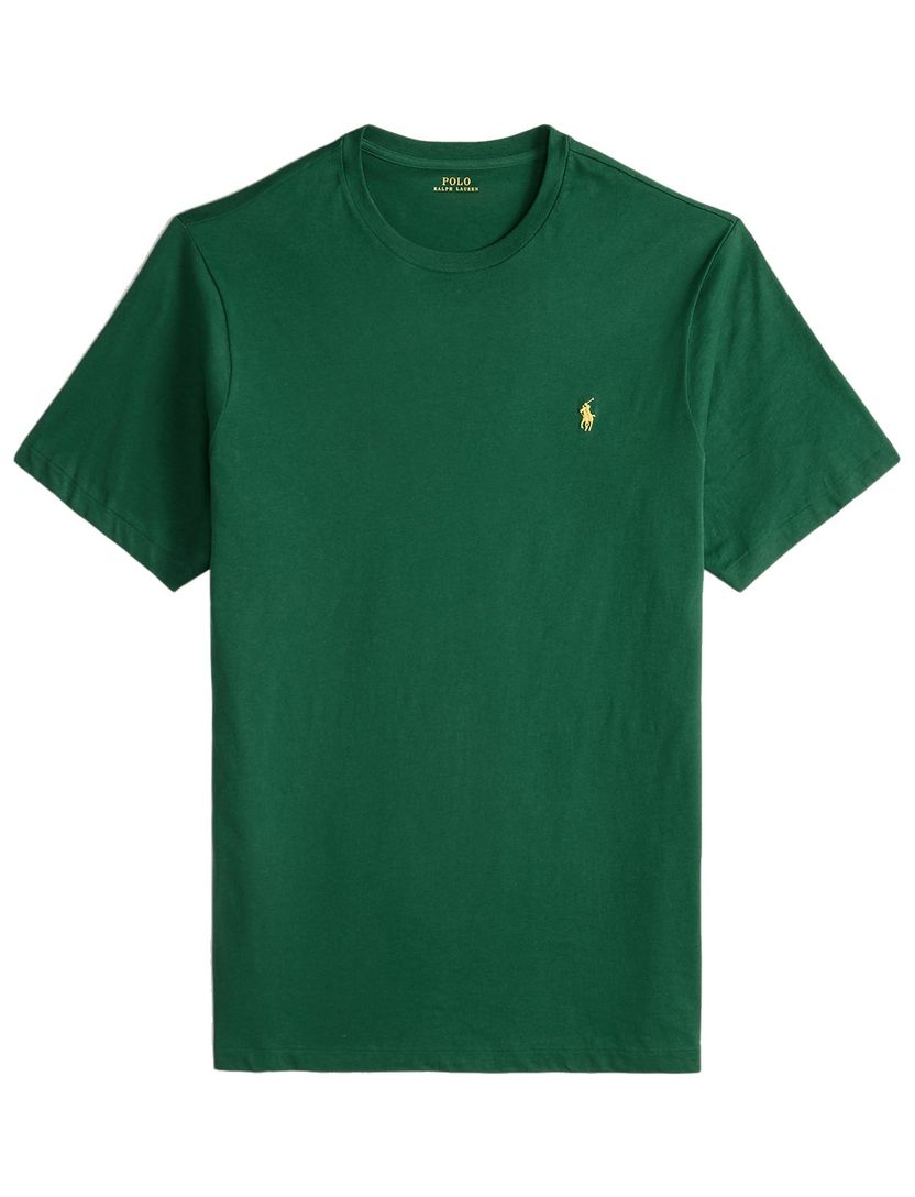 Groen T-shirt Polo Ralph Lauren Big & Tall gele details jersey