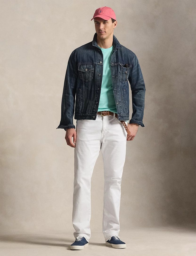 Lichtblauw T-shirt Polo Ralph Lauren Big & Tall roze logo