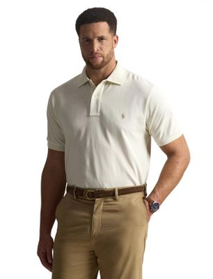 Polo Ralph Lauren Poloshirt Polo Ralph Lauren Big & Tall creme 2 knoops