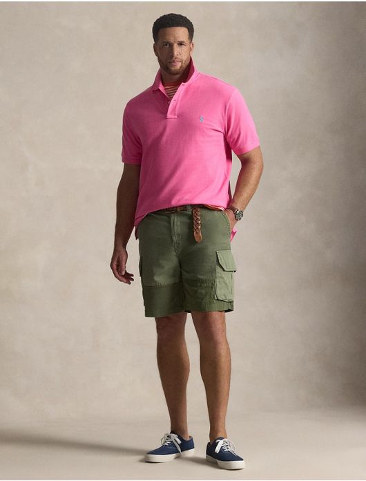 Polo Ralph Lauren Plus Size poloshirt roze korte mouw