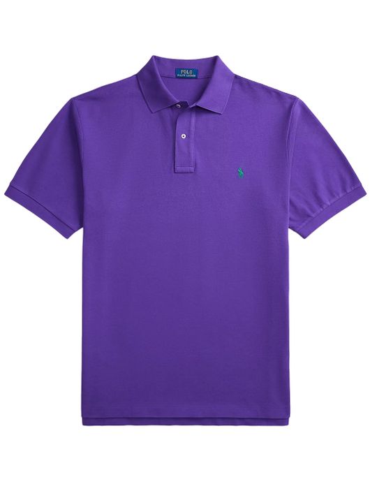 Polo Ralph Lauren Plus Size poloshirt paars korte mouw