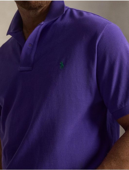 Polo Ralph Lauren Plus Size poloshirt paars korte mouw