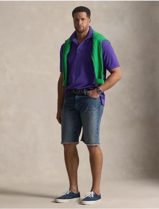 Polo Ralph Lauren Plus Size poloshirt paars korte mouw