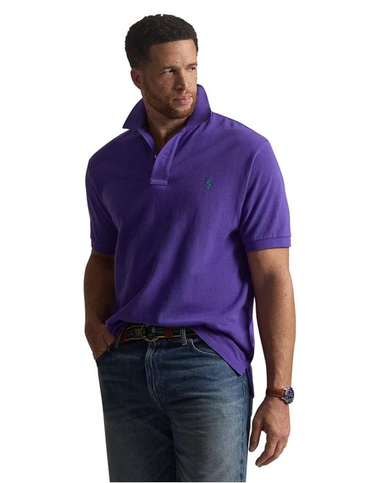 Polo Ralph Lauren Plus Size poloshirt paars korte mouw