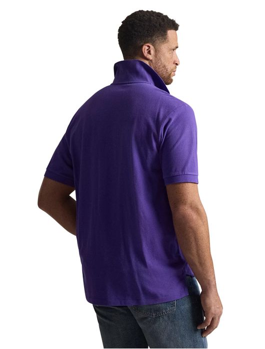 Polo Ralph Lauren Plus Size poloshirt paars korte mouw