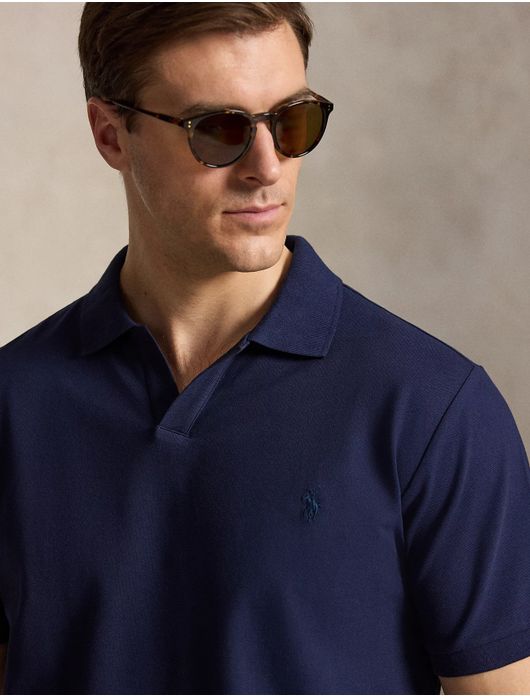 Polo Ralph Lauren Plus Size poloshirt navy v-hals