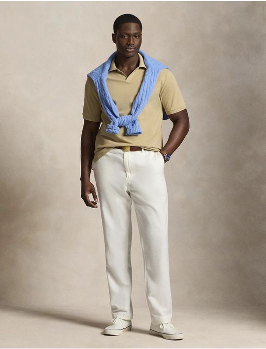 Polo Ralph Lauren Big &Tall poloshirt beige korte mouw