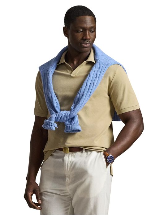 Polo Ralph Lauren Big &Tall poloshirt beige korte mouw