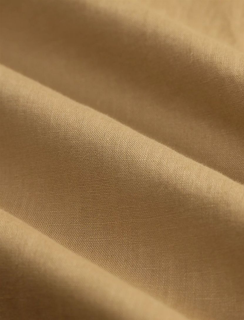 Overhemd beige Polo Ralph Lauren Big & Tall linnen lichte knoop