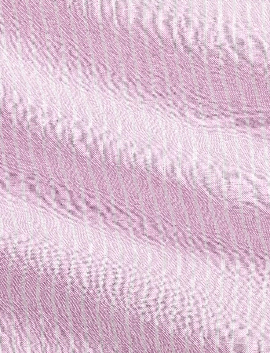 Polo Ralph Lauren Big & Tall overhemd roze gestreept linnen