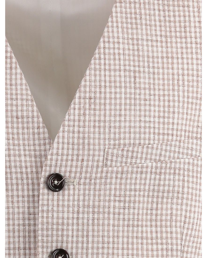 beige gilet Club of Gents beige slim fit