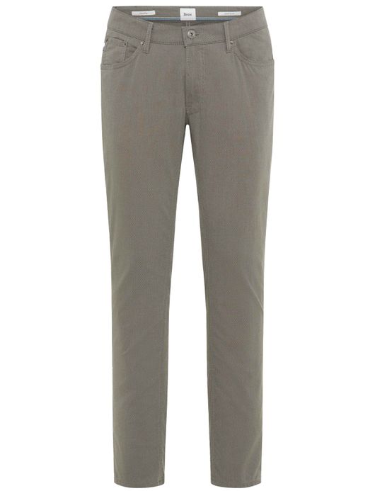 Brax pantalon 5-pocket normale fit katoen grijs