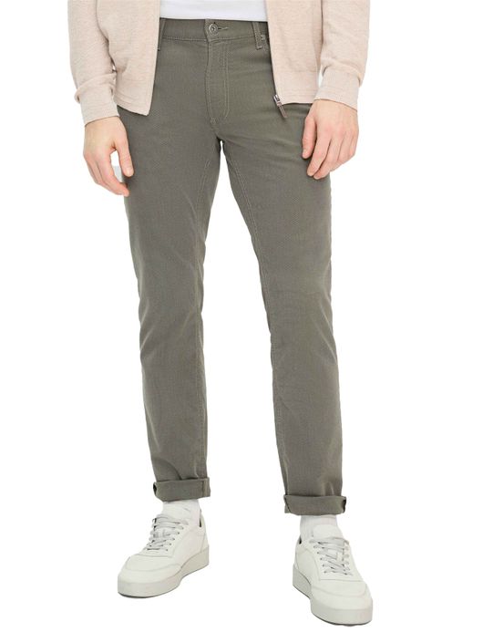 Brax pantalon 5-pocket normale fit katoen grijs