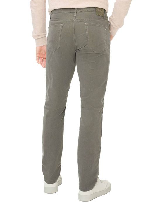 Brax pantalon 5-pocket normale fit katoen grijs